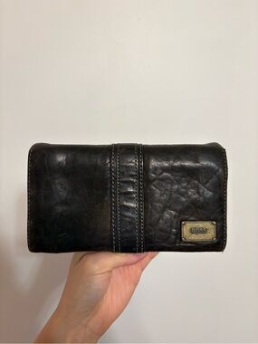 HUGO BOSS leather clutch